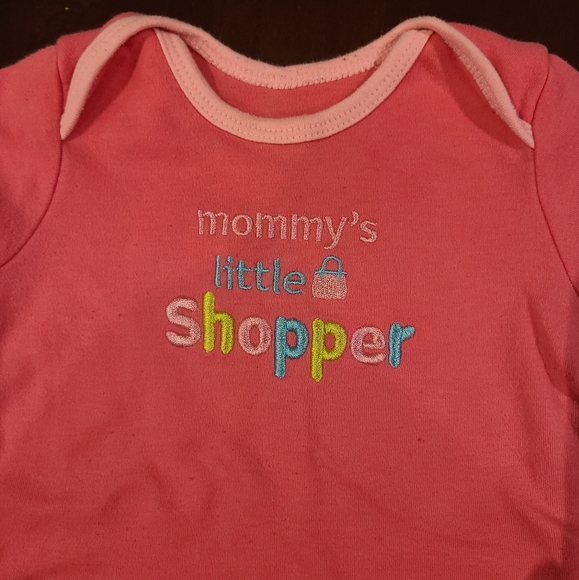 🌟5/$25 Mommy's Little Shopper Onesie Size 6-12 Months - Picture 2 of 5